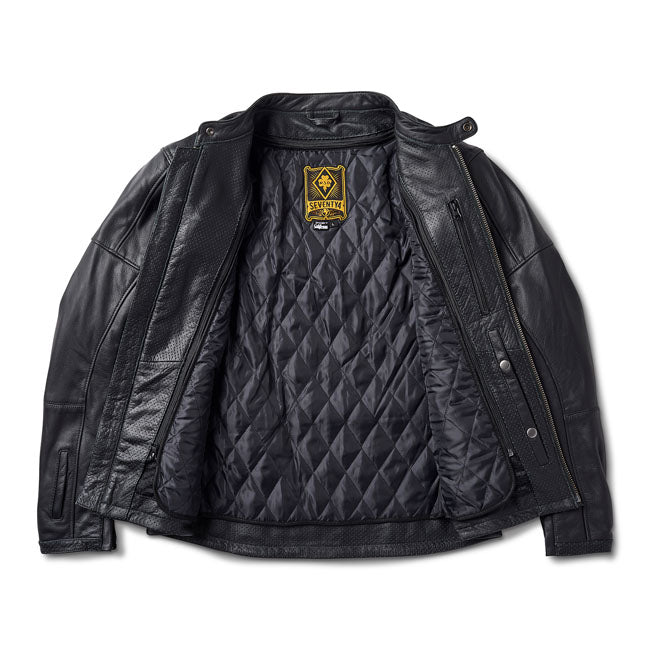 Chaqueta Piel Moto Roland Sands Design Linden 74 Negra - URA Moto