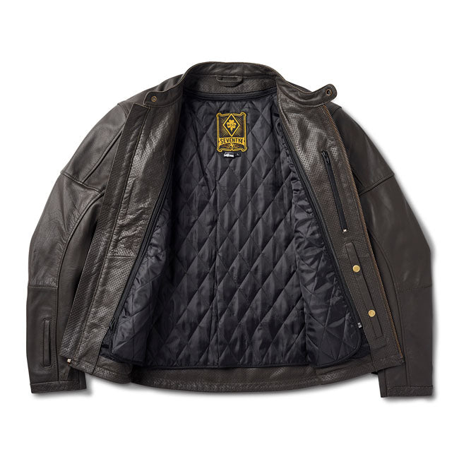 Chaqueta Piel Moto Roland Sands Design Linden 74 Marrón - URA Moto