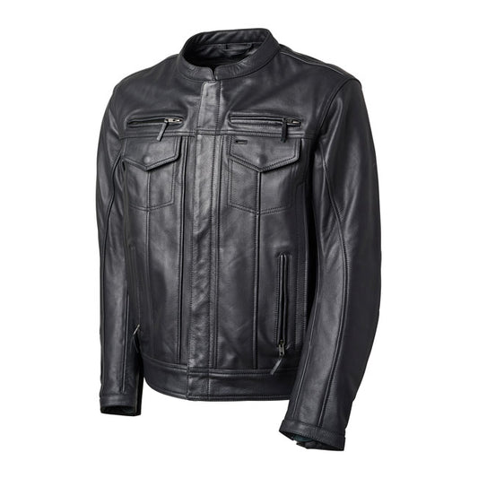 Chaqueta Piel Moto Roland Sands Design Aramount 74 Negra - URA Moto