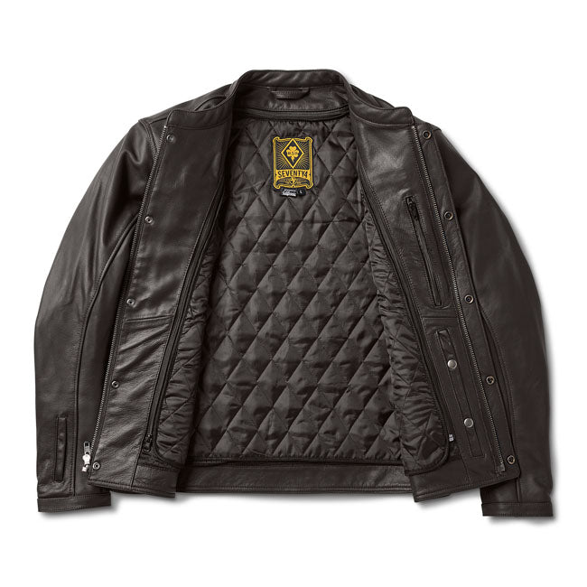 Chaqueta Piel Moto Roland Sands Design Aramount 74 Marrón - URA Moto