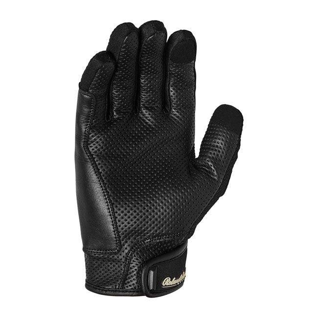 Guantes Piel Moto Roland Sands Design Cota 74 Negros - URA Moto