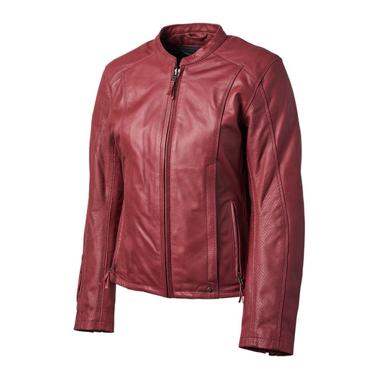 Chaqueta Piel Moto Mujer Roland Sands Design Argonne 74 Melot - URA Moto
