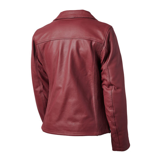 Chaqueta Piel Moto Mujer Roland Sands Design Atherton 74 Merlot - URA Moto