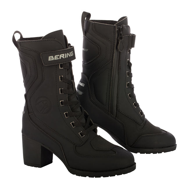 Botas Moto Bering Mujer Leonarda Negra - URA Moto