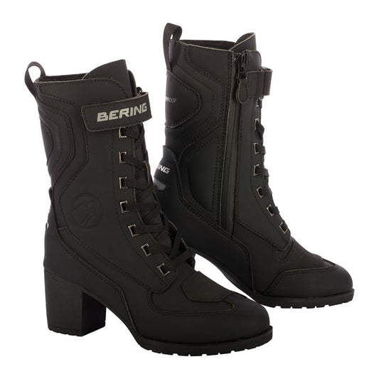 Botas Moto Bering Mujer Leonarda Negra - URA Moto