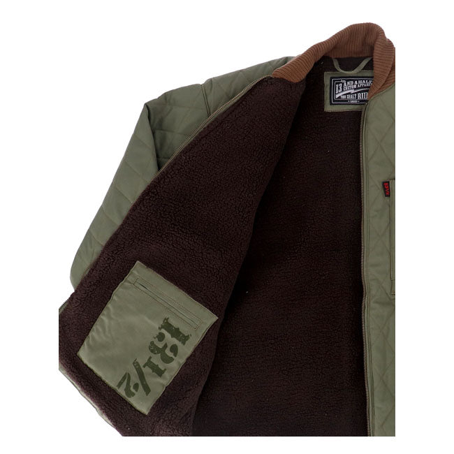 Chaqueta Moto Militar Long Haul 13½ Verde - URA Moto