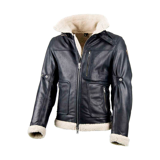 Chaqueta Moto Piel BY CITY Eagle Negra - URA Moto