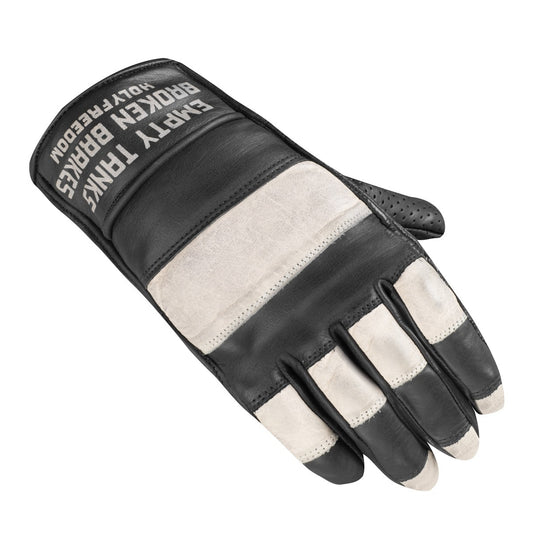 Guante Moto Holy Freedom Outlaw Negro-Blanco - URA Moto