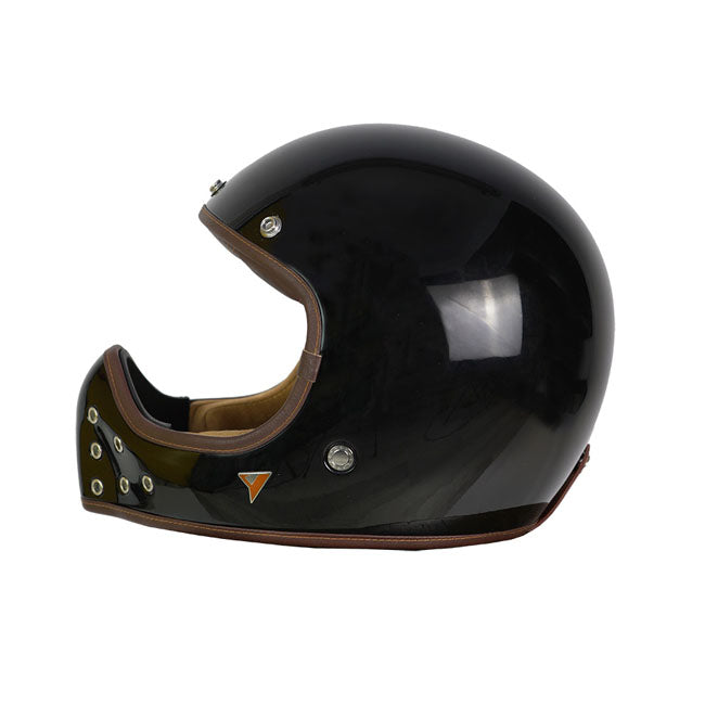 Casco Moto Integral BY City The Rock Negro Brillante - URA Moto