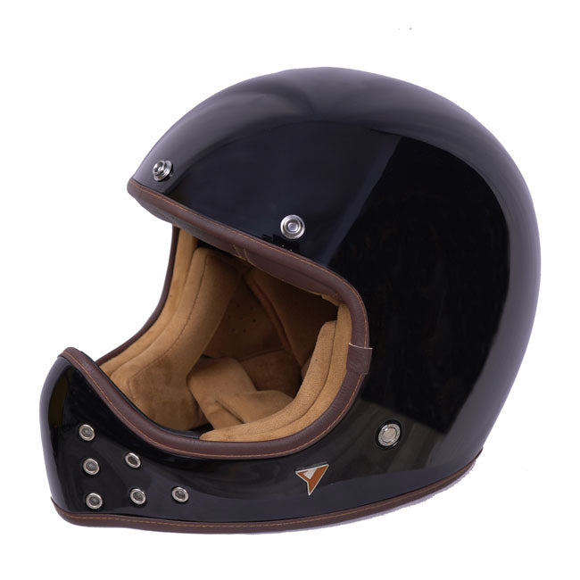 Casco Moto Integral BY City The Rock Negro Brillante - URA Moto