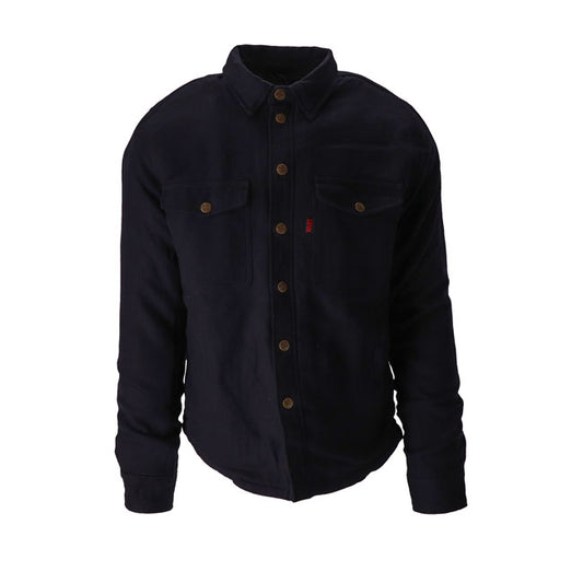 Camisa Moto a Cuadros 13 1/2 Long Run Negra - URA Moto