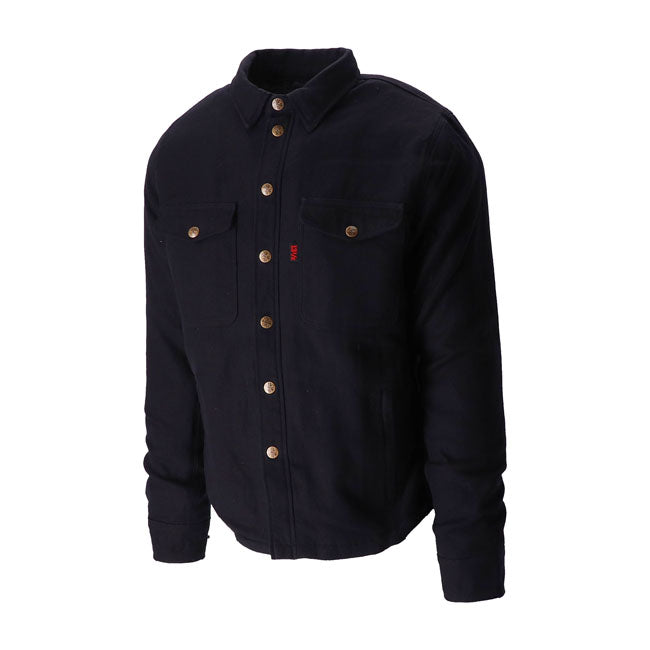 Camisa Moto a Cuadros 13 1/2 Long Run Negra - URA Moto