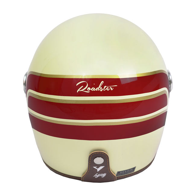 Casco Moto Integral BY City Roadster II HELMET Cream Wing - URA Moto