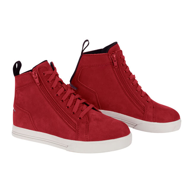 Botas Mujer Sneakers Moto Segura Braxton Rojas - URA Moto
