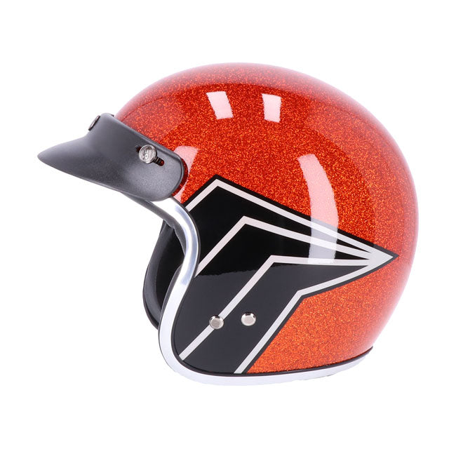 Casco moto Jet Roeg X 13 1/2 Skull Jettson Ambar - URA Moto