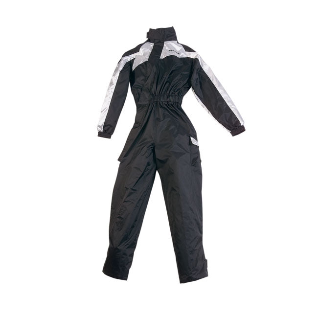 Traje de Lluvia Bering IWAKI Negro-Plata - URA Moto