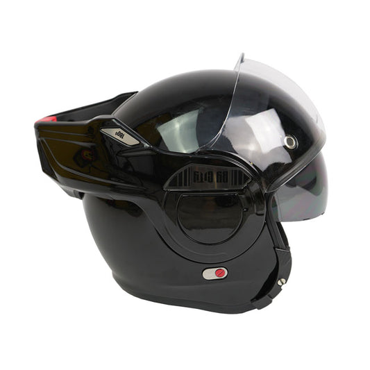 Casco Moto Modular BY City 180 Negro Brillo - URA Moto