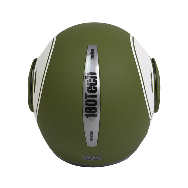 Casco Moto Modular BY City 180 Verde - URA Moto