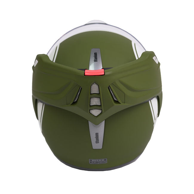Casco Moto Modular BY City 180 Verde - URA Moto