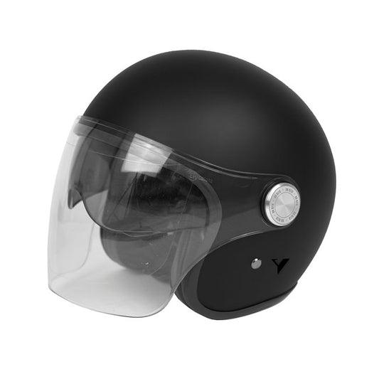Casco Moto Jet BY City The City Negro Mate - URA Moto