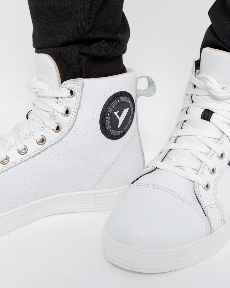 Calzado Moto BY City Tradition II Blancas - URA Moto