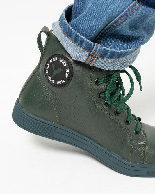 Calzado Moto BY City Tradition II Verdes - URA Moto