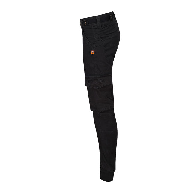 Pantalón Moto Motogirl Lara Cargo Negro - URA Moto