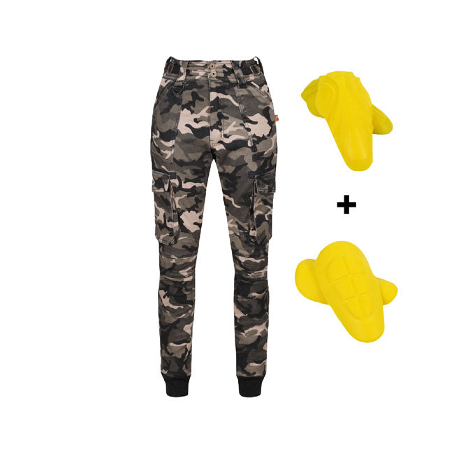 Pantalón Moto Motogirl Lara Cargo Camuflage - URA Moto