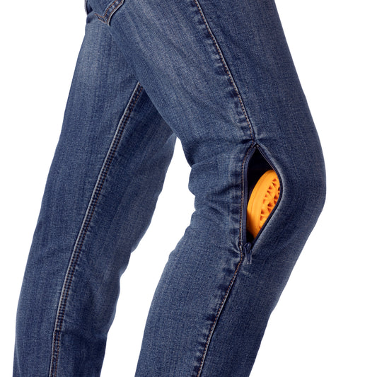 Pantalón Vaquero Axel Azul Rainers CE AA | Protectores Nivel 2 Rodilla/Cadera Kevlar