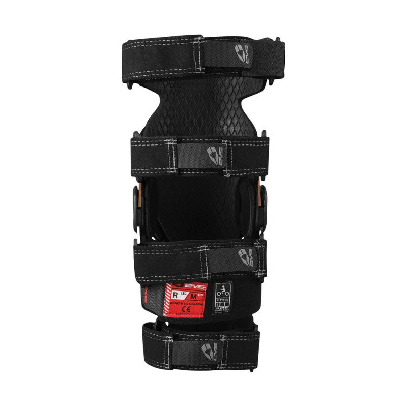 Protección Rodilleras Ortopédicas EVS AXIS PRO Negro-Cobre - URA Moto