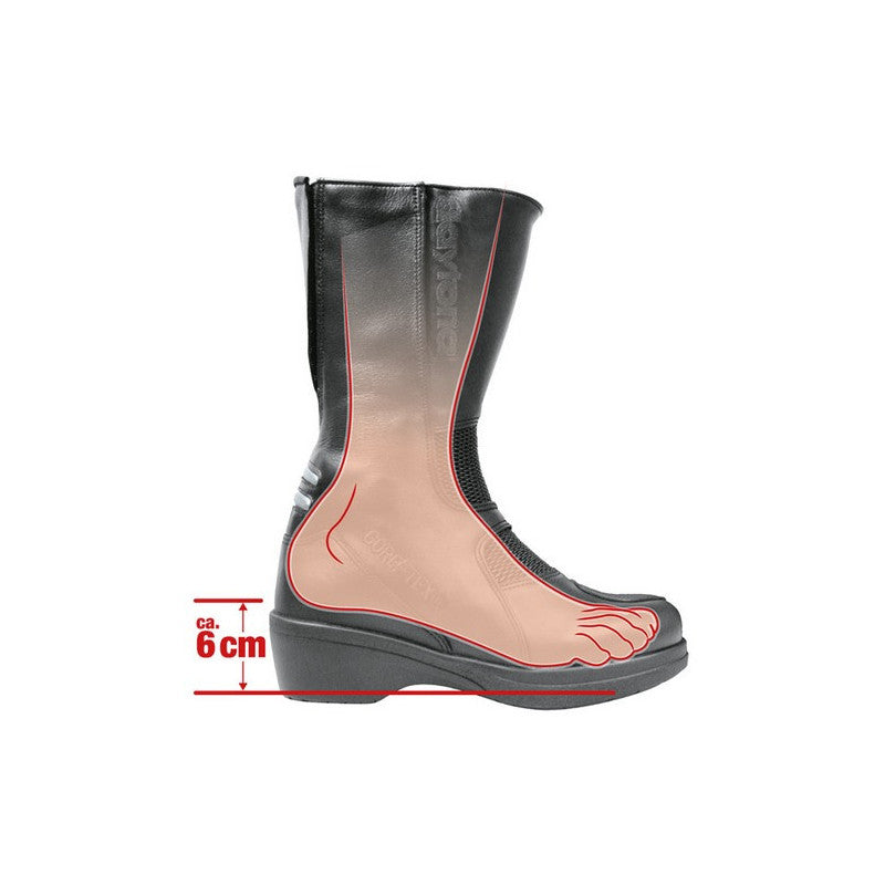 Botas Moto Mujer Touring Daytona Pilot GTX Negro - URA Moto