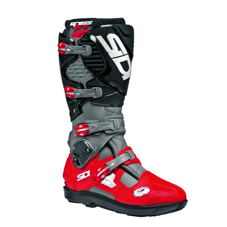 Botas Moto SIDI Crossfire 3 SRS Gris/Rojo/Negro - URA Moto