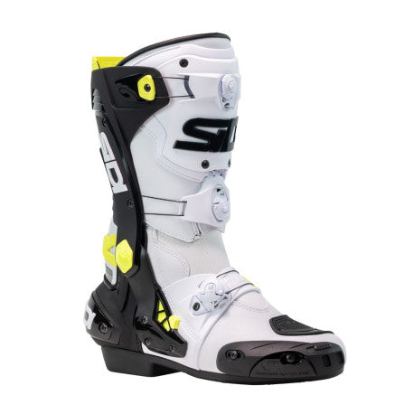 Botas Sidi Rex blanco/negro/amarillo | Racing Dial BOA