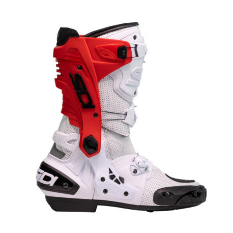 Botas Sidi Rex Air blanco/rojo | Racing Ventiladas