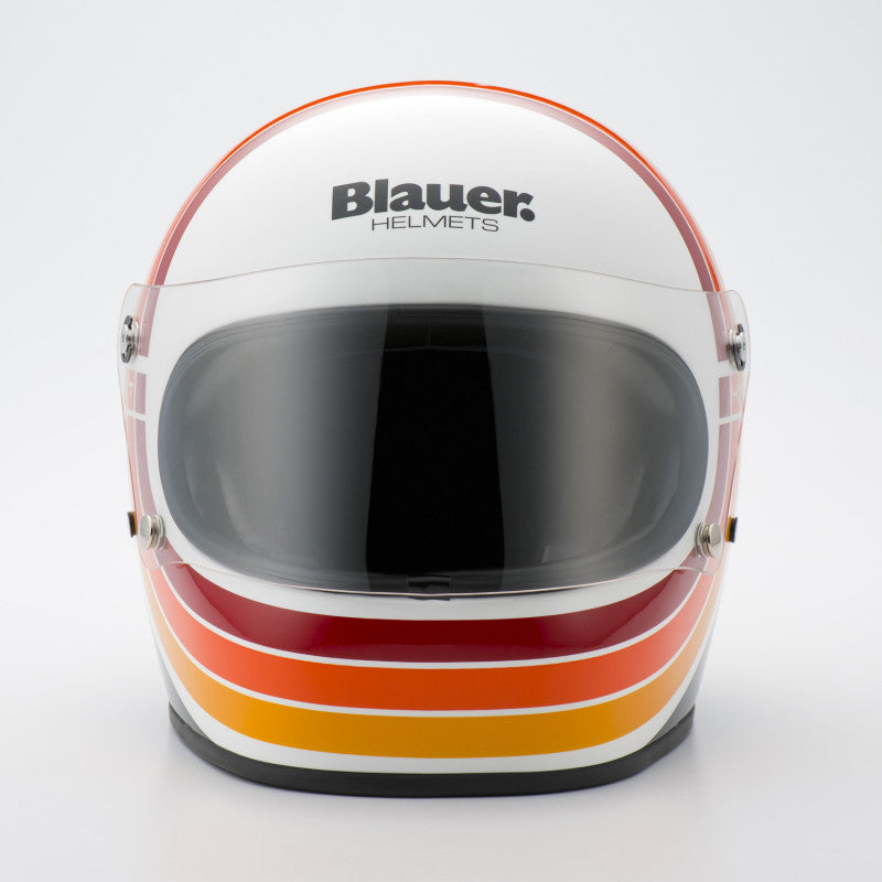 Casco Moto Integral Blauer 80´S Blanco - URA Moto