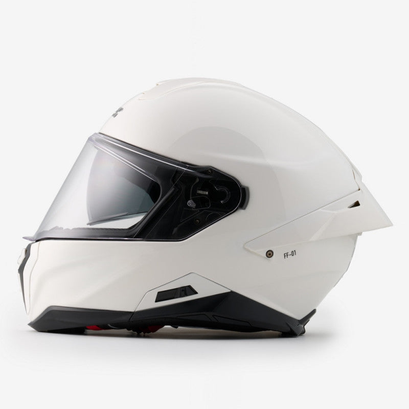 Casco Integral Blauer FF-01 Blanco Fibra Doble Visor