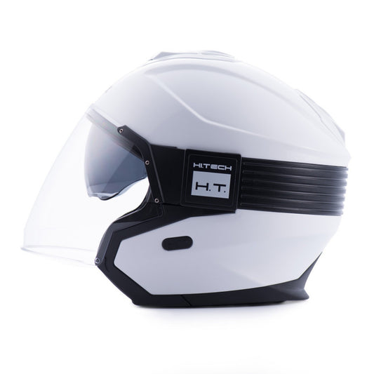 Casco Moto Jet Blauer HACKER BTR Blanco-Negro - URA Moto