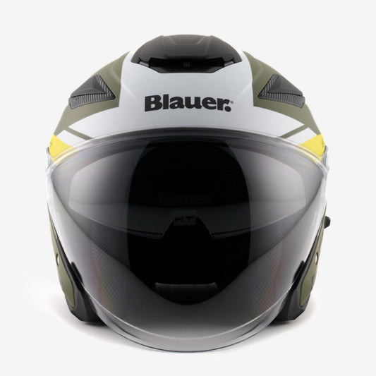 Casco Jet Blauer JJ-01 Verde Mate ABS Ligero