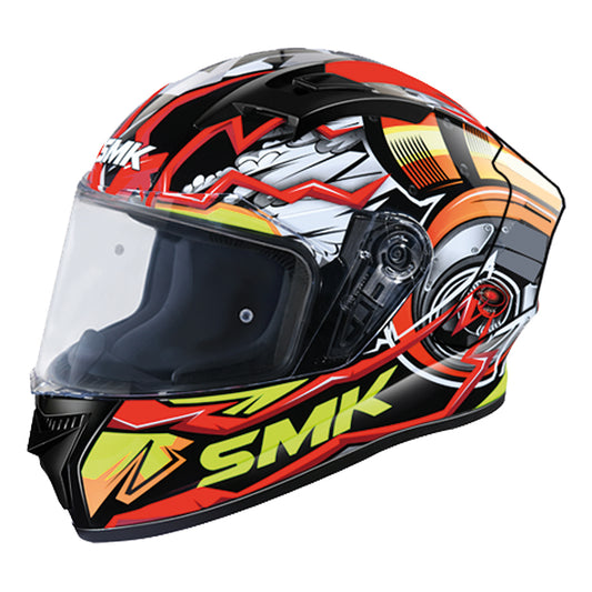 Casco moto SMK Integral Stellar Turbo Decorado Brillo (GL234) - URA Moto