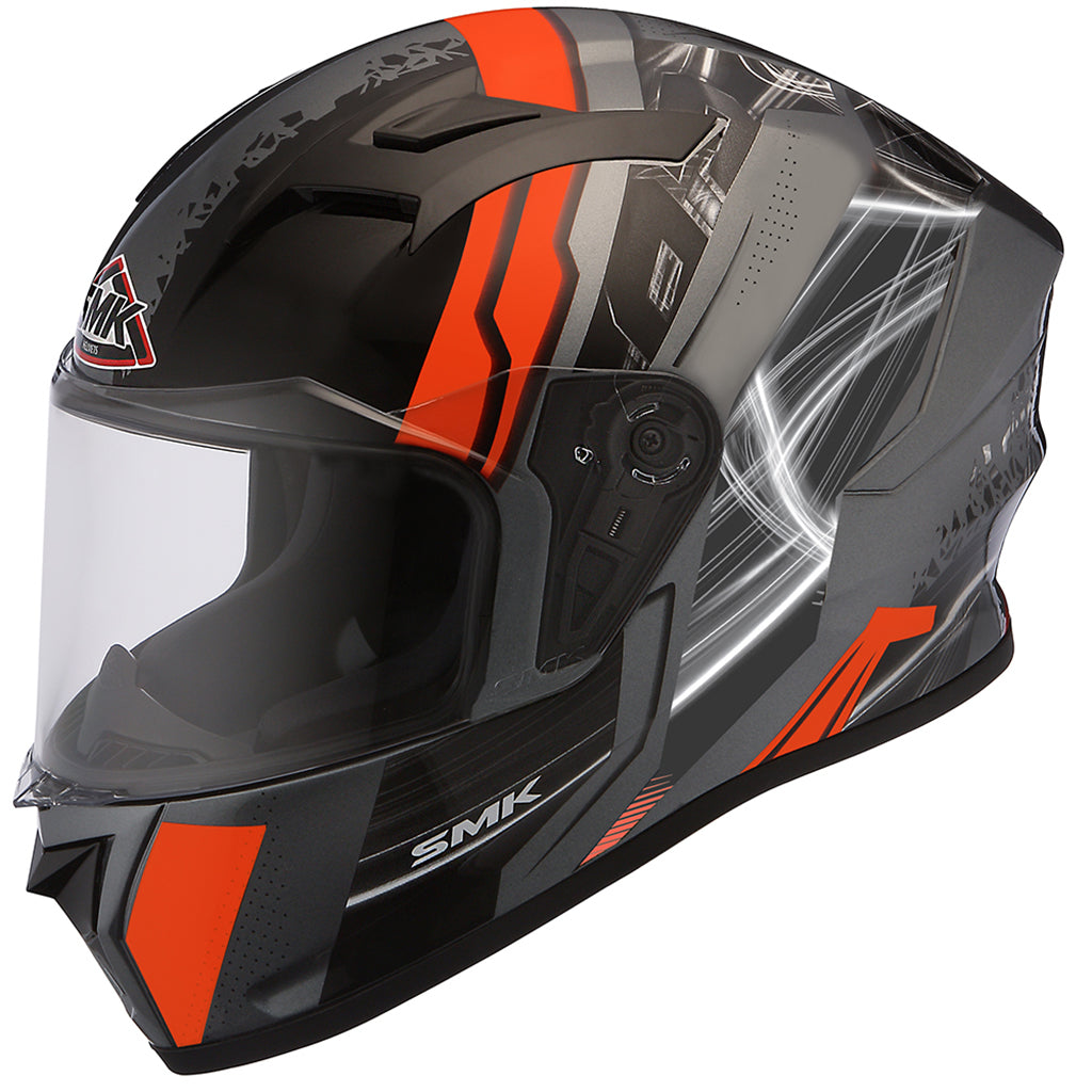 Casco moto SMK Integral Stellar Swank Decorado Mate (MADA672) - URA Moto
