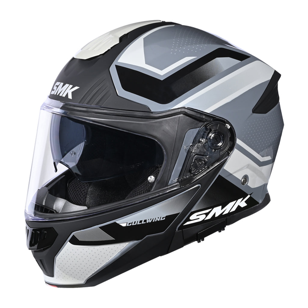 Casco moto SMK Modular Gullwing Supertour Decorado Mate (MA661)