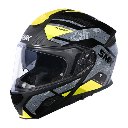 Casco moto SMK Modular Gullwing Navigator Decorado Mate (MA264)