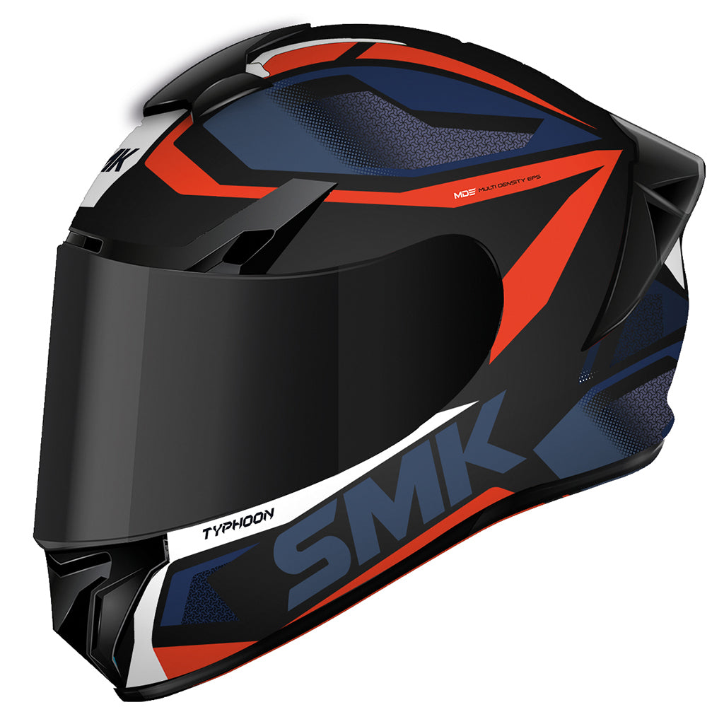 Casco moto SMK Integral Typhoon Thorn Decorado Mate (MA276) - URA Moto