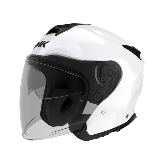 Casco moto SMK Jet GTJ Blanco Brillo (GL100)
