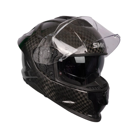 Casco SMK Titan Carbon Mate MACA200 - Integral Fibra Carbono ECE 22.06 - URA Moto
