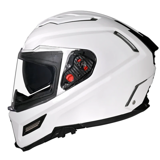 Casco SMK Agnar Blanco Brillo GL100 - Integral ECE 22.06 - URA Moto