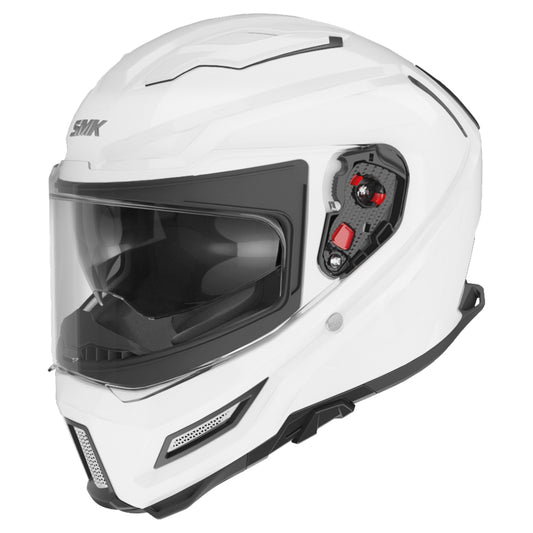 Casco SMK Agnar Blanco Brillo GL100 - Integral ECE 22.06 - URA Moto