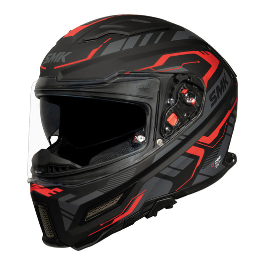 Casco SMK Agnar Tektron Decorado Mate MA263 - Integral ECE 22.06 - URA Moto