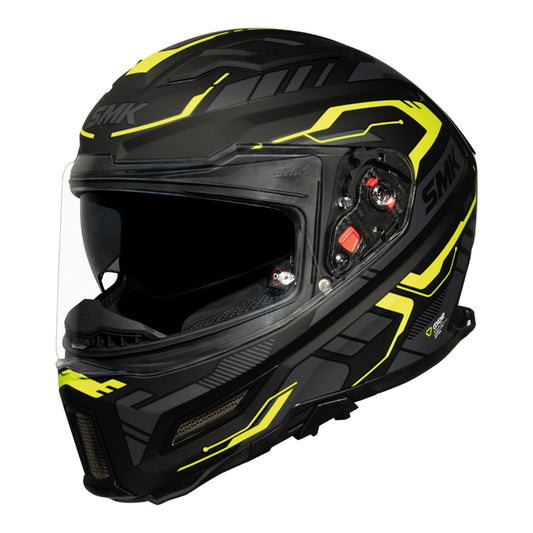 Casco SMK Agnar Tektron Decorado Mate MA264 - Integral ECE 22.06 - URA Moto