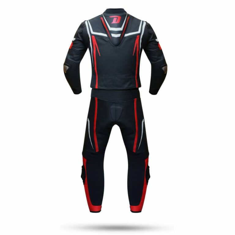 Mono Moto Degend Rapid 2-PC Negro-Rojo-Blanco - URA Moto